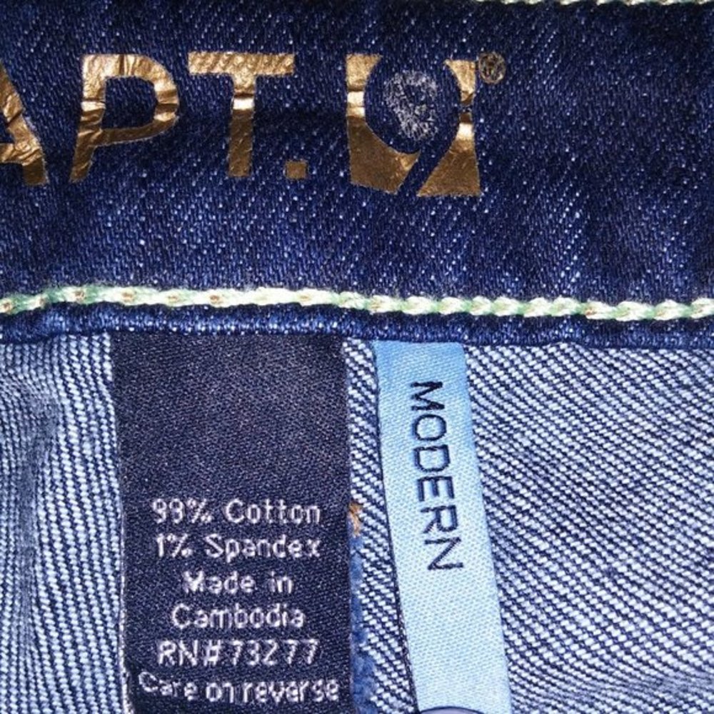Apt 9 Jeans Womens Size 2 Modern Dark Wash Denim Cotton Spandex Waist 15" Rise 8 - Picture 9 of 11